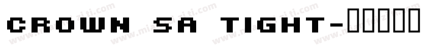 Crown SA Tight字体转换